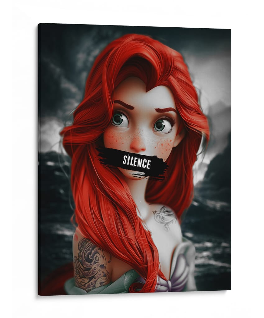 Sirena Silenciada - Puffy Design | Cuadro decorativo de Canvas Lab