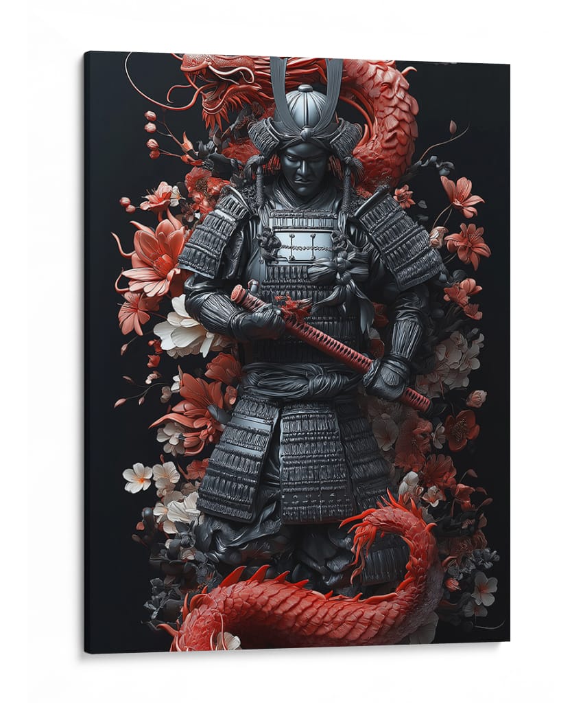 El Ronin de Obsidiana - Puffy Design | Cuadro decorativo de Canvas Lab