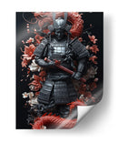 El Ronin de Obsidiana - Puffy Design | Cuadro decorativo de Canvas Lab