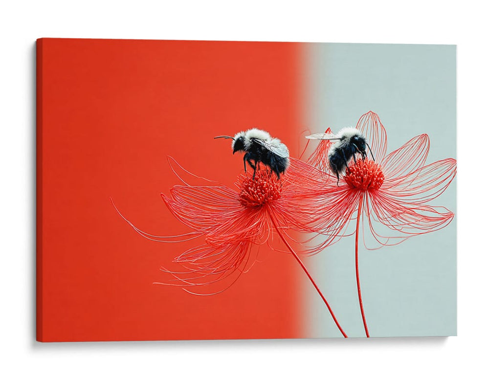 Abejas rojas - DIEGO D L | Cuadro decorativo de Canvas Lab