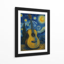 Guitarra Van Gogh - Jona Rodriguez Art | Cuadro decorativo de Canvas Lab
