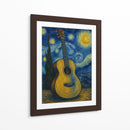 Guitarra Van Gogh - Jona Rodriguez Art | Cuadro decorativo de Canvas Lab