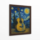 Guitarra Van Gogh - Jona Rodriguez Art | Cuadro decorativo de Canvas Lab