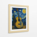 Guitarra Van Gogh - Jona Rodriguez Art | Cuadro decorativo de Canvas Lab