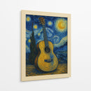 Guitarra Van Gogh - Jona Rodriguez Art | Cuadro decorativo de Canvas Lab