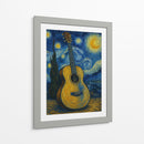 Guitarra Van Gogh - Jona Rodriguez Art | Cuadro decorativo de Canvas Lab