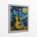 Guitarra Van Gogh - Jona Rodriguez Art | Cuadro decorativo de Canvas Lab