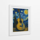 Guitarra Van Gogh - Jona Rodriguez Art | Cuadro decorativo de Canvas Lab