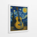 Guitarra Van Gogh - Jona Rodriguez Art | Cuadro decorativo de Canvas Lab