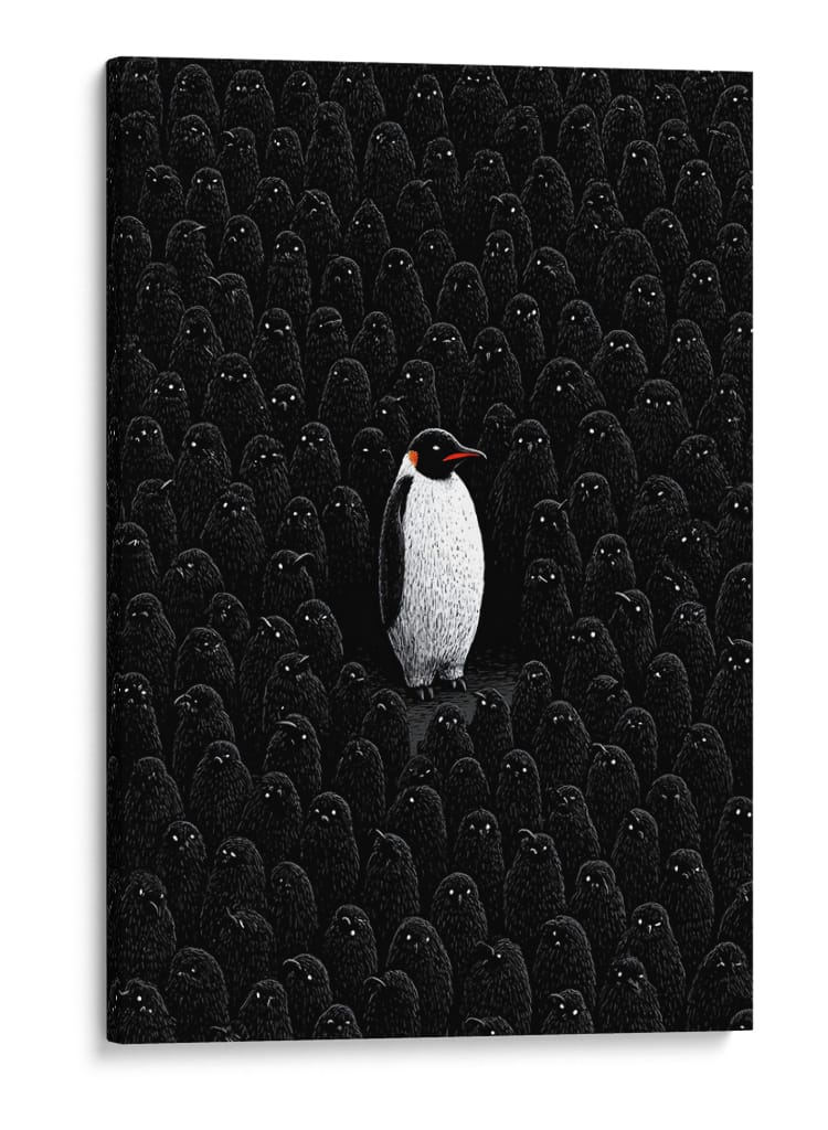Unico pingüino  - DIEGO D L | Cuadro decorativo de Canvas Lab