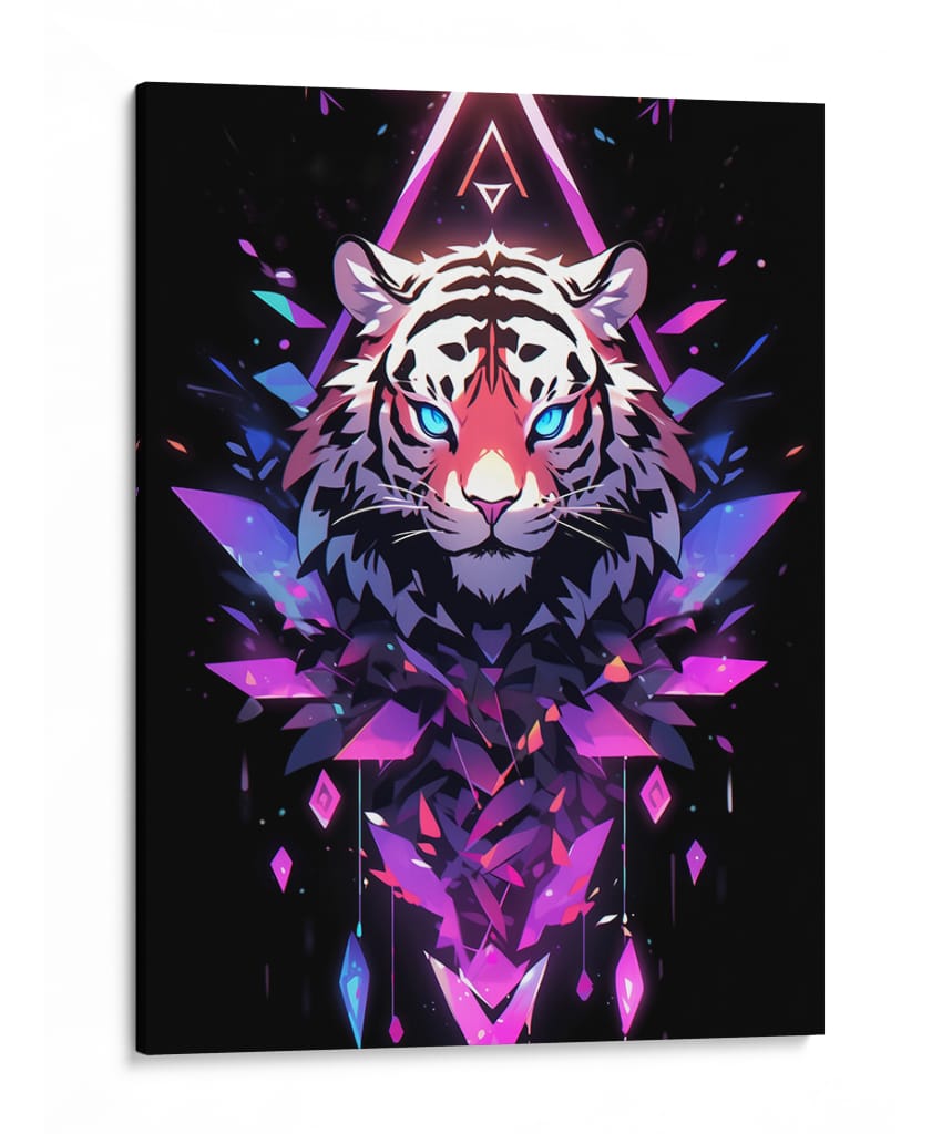 Tigre Gélido - Puffy Design | Cuadro decorativo de Canvas Lab
