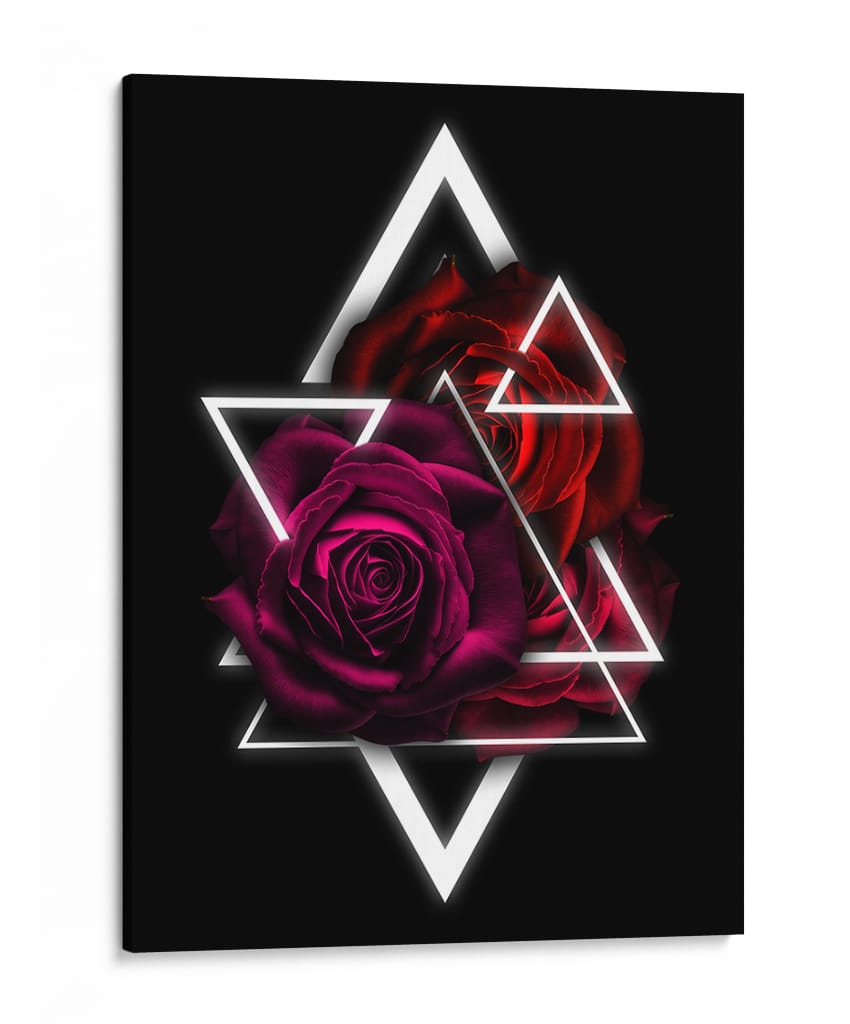 Prisma Floral - Puffy Design | Cuadro decorativo de Canvas Lab