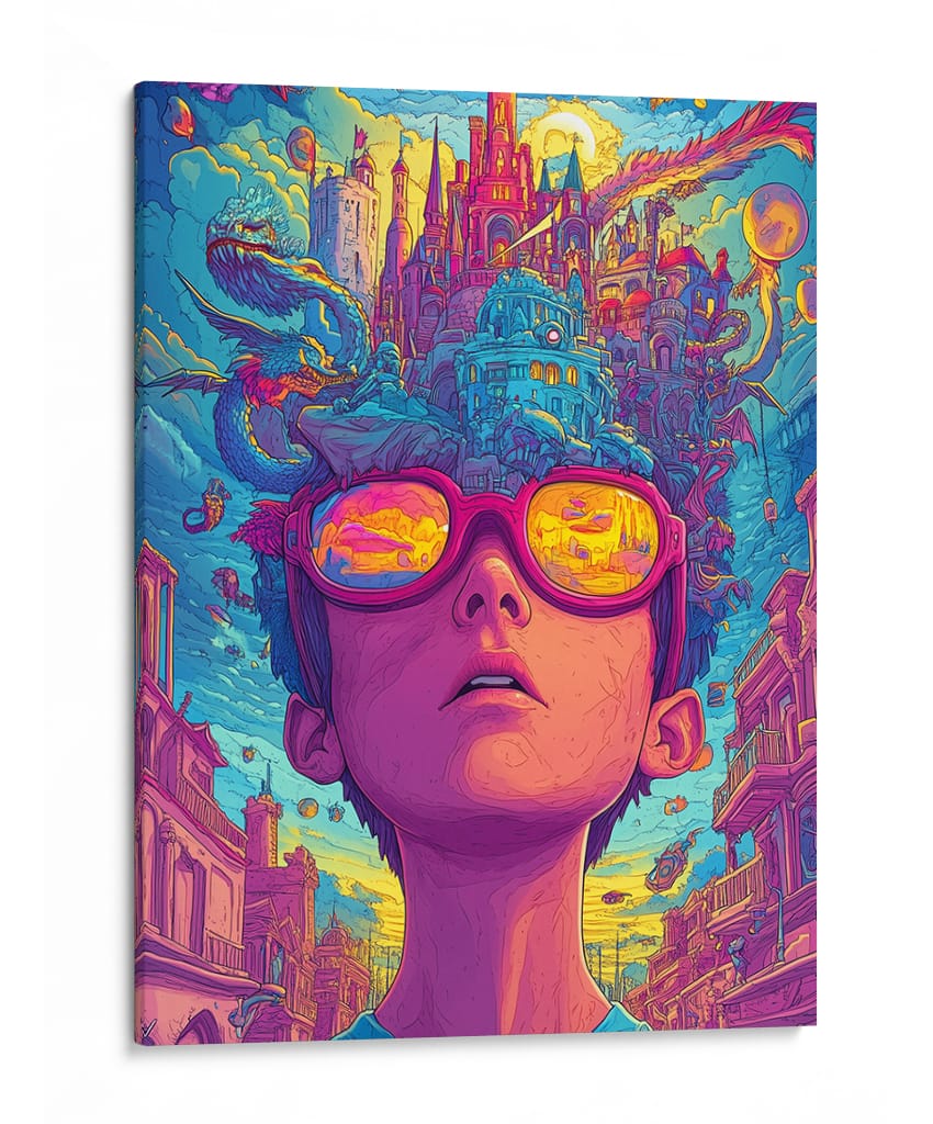 Palacio Mental - Puffy Design | Cuadro decorativo de Canvas Lab