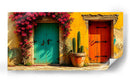 Puertas y Buganvilia - Toddmann | Cuadro decorativo de Canvas Lab