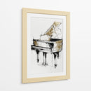Piano dorado - DIEGO D L | Cuadro decorativo de Canvas Lab