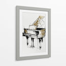 Piano dorado - DIEGO D L | Cuadro decorativo de Canvas Lab