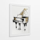 Piano dorado - DIEGO D L | Cuadro decorativo de Canvas Lab