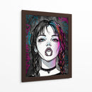 Rebelde Neon - Puffy Design | Cuadro decorativo de Canvas Lab