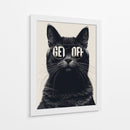 Gato Con Onda - Puffy Design | Cuadro decorativo de Canvas Lab