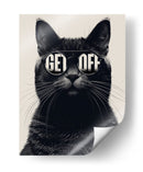 Gato Con Onda - Puffy Design | Cuadro decorativo de Canvas Lab