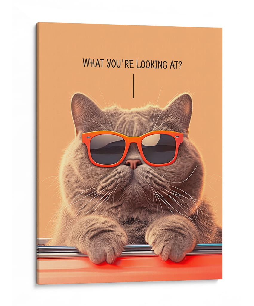 Jefe Felino - Puffy Design | Cuadro decorativo de Canvas Lab