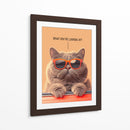 Jefe Felino - Puffy Design | Cuadro decorativo de Canvas Lab