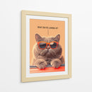 Jefe Felino - Puffy Design | Cuadro decorativo de Canvas Lab