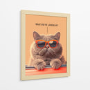 Jefe Felino - Puffy Design | Cuadro decorativo de Canvas Lab