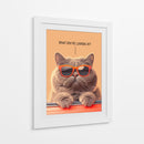 Jefe Felino - Puffy Design | Cuadro decorativo de Canvas Lab