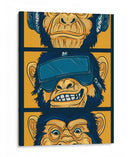 Chimpancés Cyber - Puffy Design | Cuadro decorativo de Canvas Lab