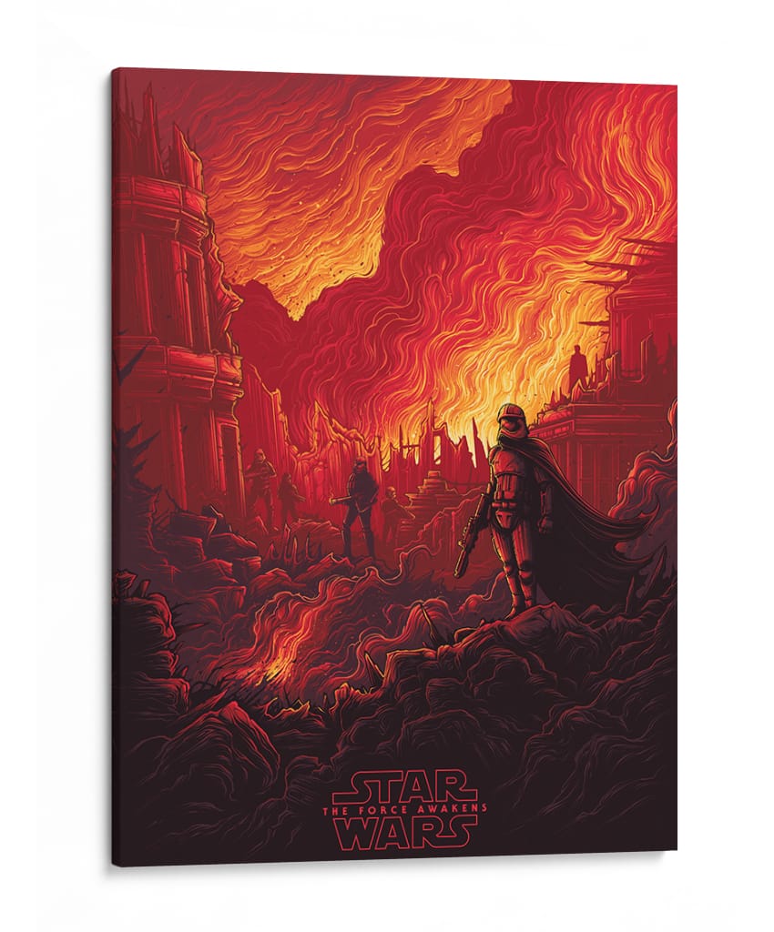 The Force Awakens red | Cuadro decorativo de Canvas Lab
