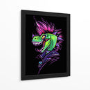 Dinosaurio Punk - Puffy Design | Cuadro decorativo de Canvas Lab