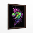 Dinosaurio Punk - Puffy Design | Cuadro decorativo de Canvas Lab