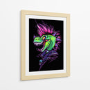 Dinosaurio Punk - Puffy Design | Cuadro decorativo de Canvas Lab