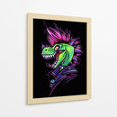 Dinosaurio Punk - Puffy Design | Cuadro decorativo de Canvas Lab