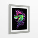 Dinosaurio Punk - Puffy Design | Cuadro decorativo de Canvas Lab