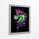 Dinosaurio Punk - Puffy Design | Cuadro decorativo de Canvas Lab