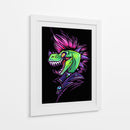 Dinosaurio Punk - Puffy Design | Cuadro decorativo de Canvas Lab