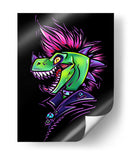 Dinosaurio Punk - Puffy Design | Cuadro decorativo de Canvas Lab