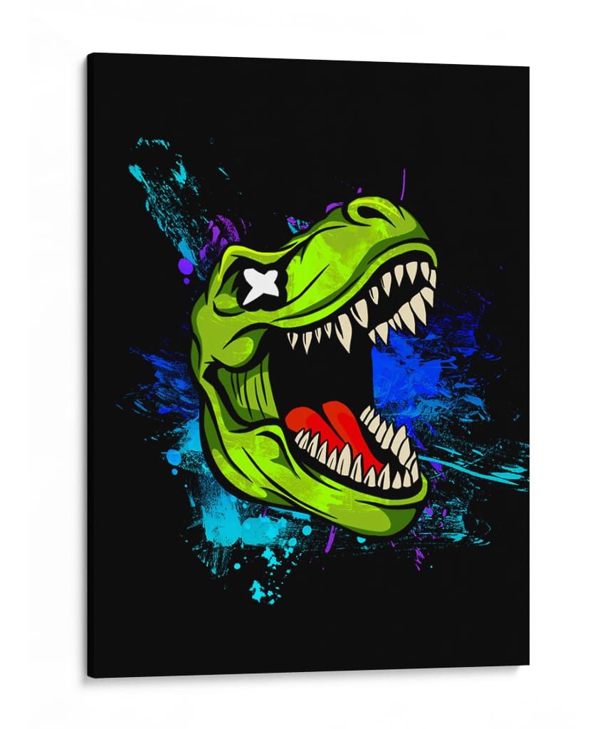 Rugido Neón - Puffy Design | Cuadro decorativo de Canvas Lab
