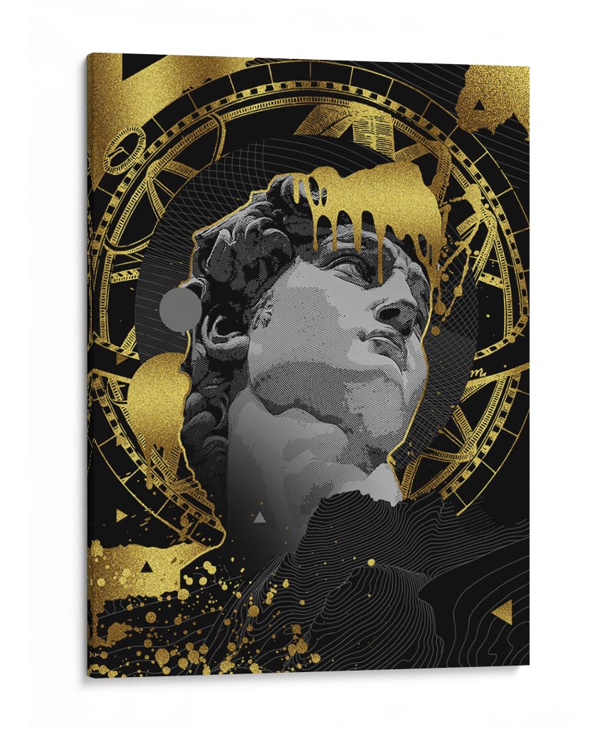 ​Golden Melt - Puffy Design | Cuadro decorativo de Canvas Lab