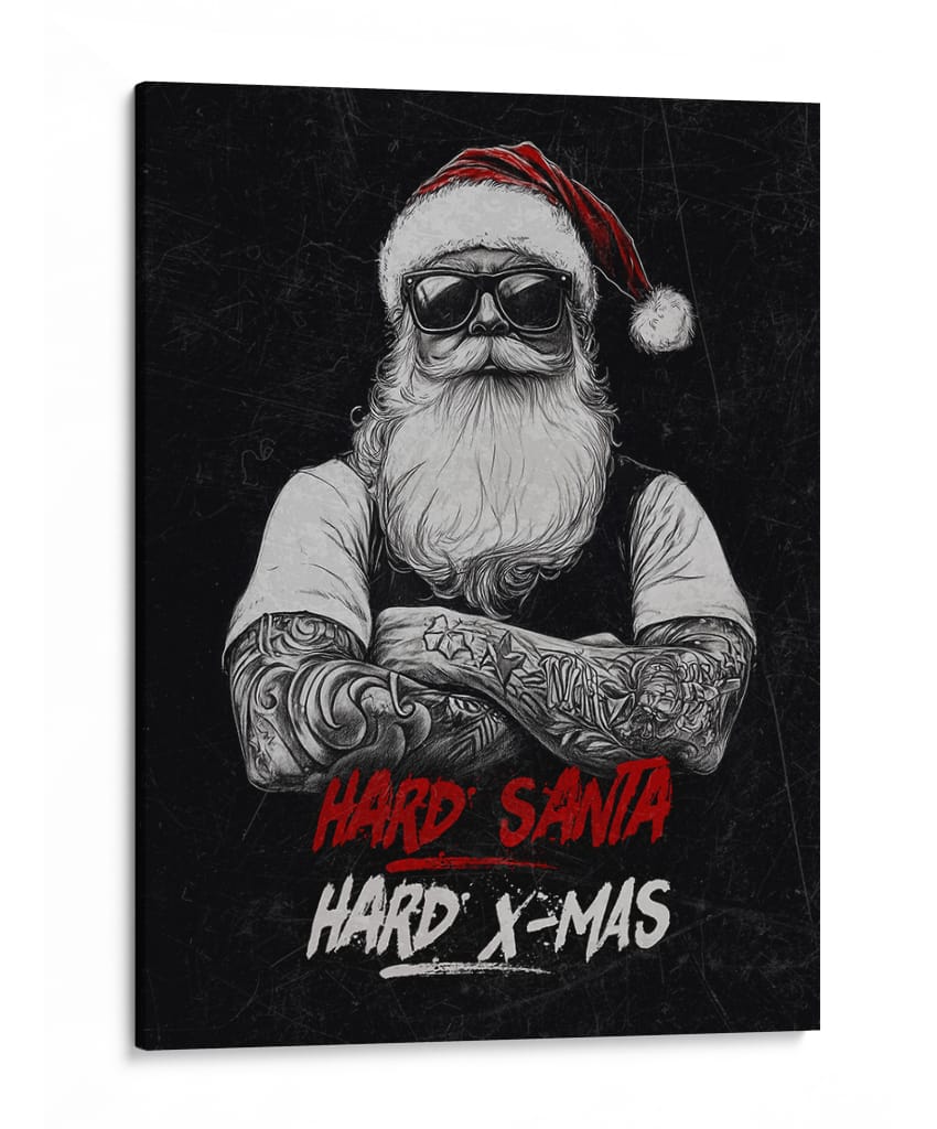 Santa Rebelde - Puffy Design | Cuadro decorativo de Canvas Lab