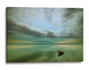 Barco vacío, lago tranquilo - Krzysztof Browko | Cuadro decorativo de Canvas Lab