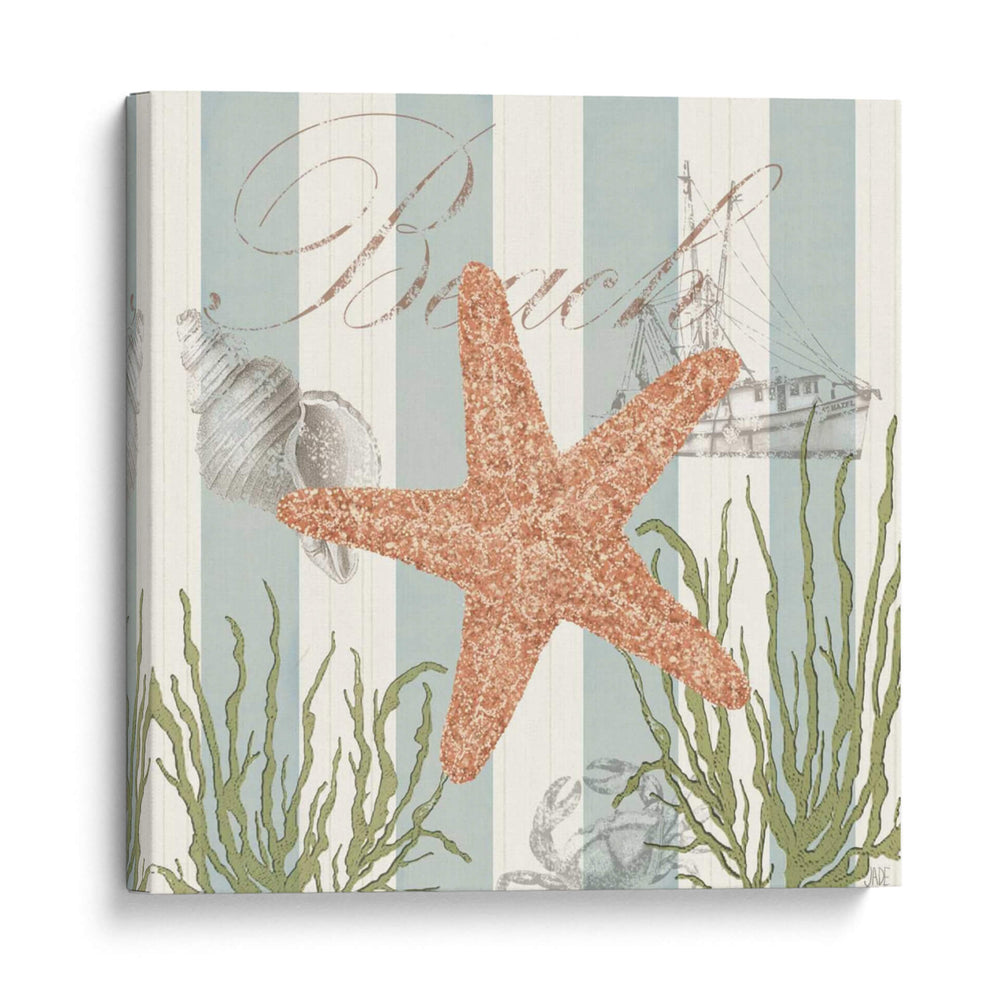 Seashells Por La Orilla Del Mar I - Jade Reynolds | Cuadro decorativo de Canvas Lab