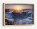 Cascada oceánica de la hora dorada - Miles Morgan | Cuadro decorativo de Canvas Lab