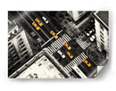 Tráfico de taxis amarillos urbanos - Stefan Kloren | Cuadro decorativo de Canvas Lab