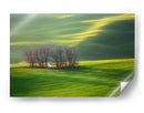 Capilla en los campos verdes - Krzysztof Browko | Cuadro decorativo de Canvas Lab