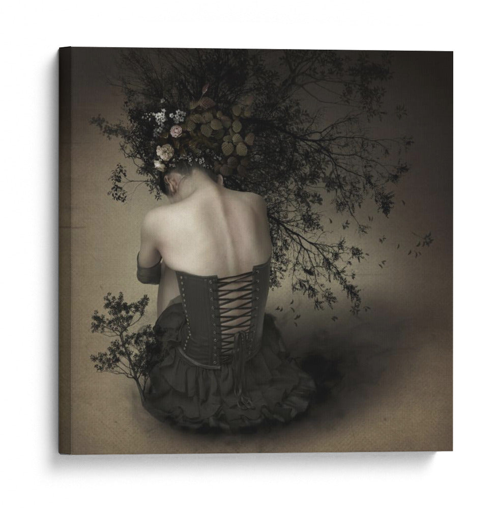 La mujer del árbol melancólico - Kiyo Murakami | Cuadro decorativo de Canvas Lab