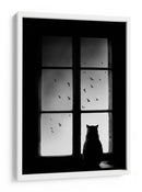 Vista desde la ventana del gato negro - Mario Pucic | Cuadro decorativo de Canvas Lab