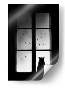 Vista desde la ventana del gato negro - Mario Pucic | Cuadro decorativo de Canvas Lab